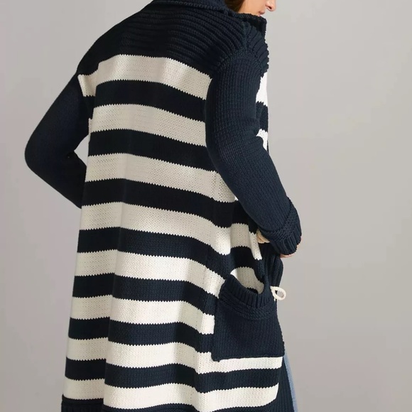 New Anthropologie Maeve Toggle Duster Cardigan sz L - Picture 4 of 6